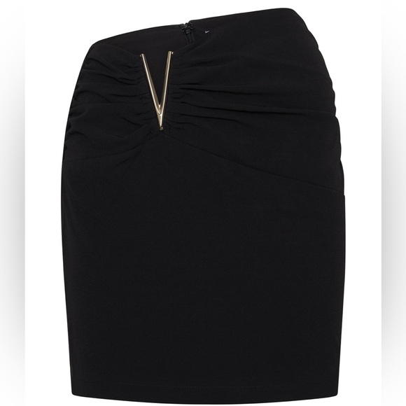 MESHKI Leonie V-Hardware Gold Mini Skirt 🖤⚜️ - Picture 7 of 8